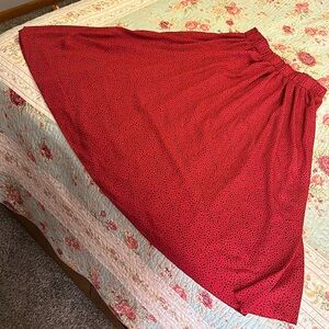 Red & black skirt from SHEIN size lg & black Old Navy biker shorts size med